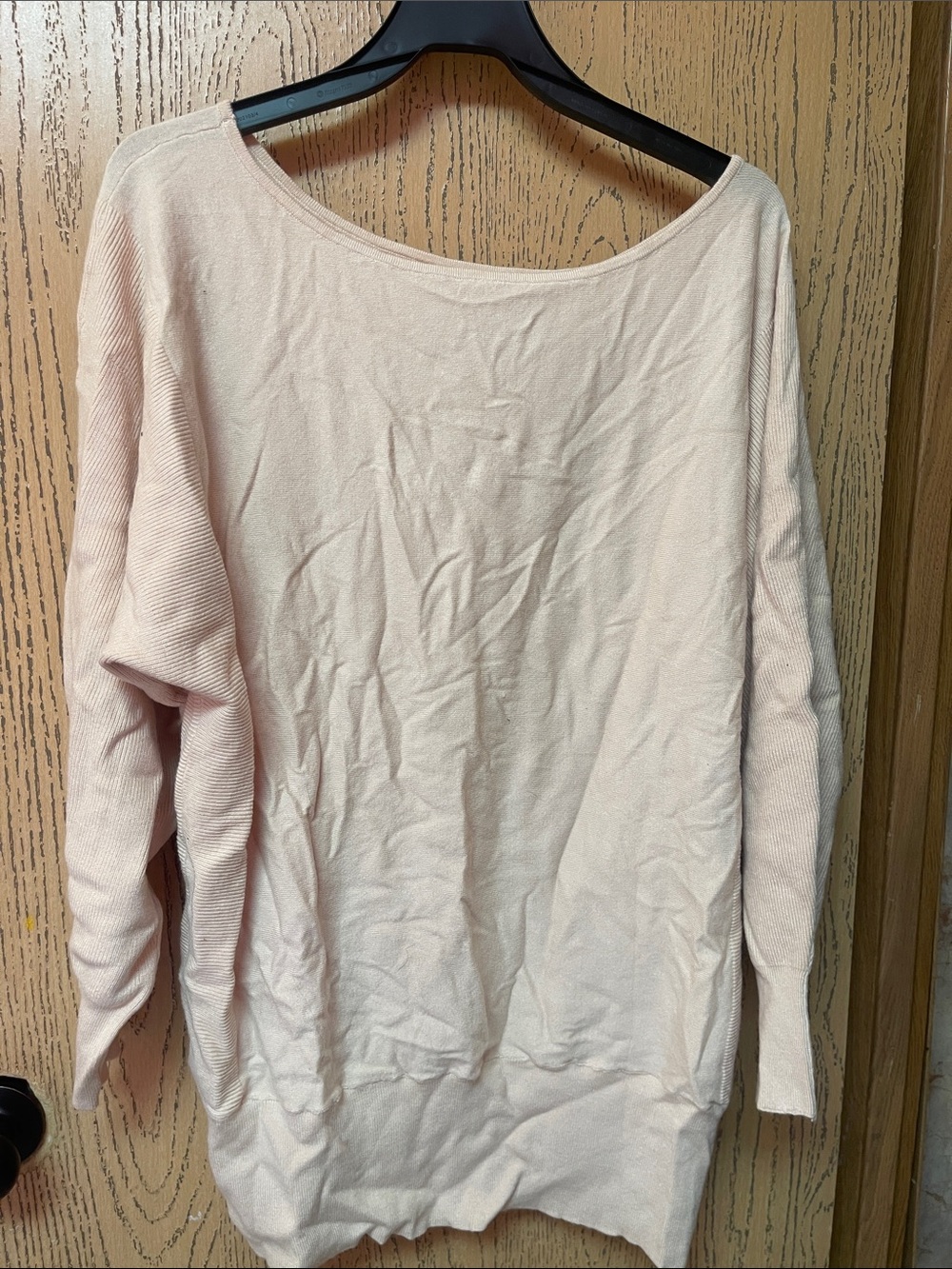 Light Blush Long Sleeve Knit Top